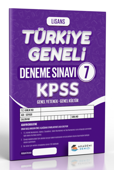 AKADEMİ DENİZİ KPSS LİSANS TG7 - 2025-26